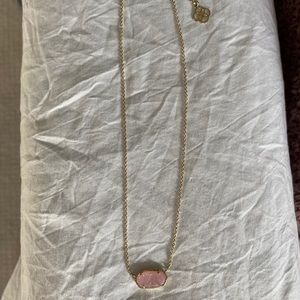 kendra scott necklace with pink stone